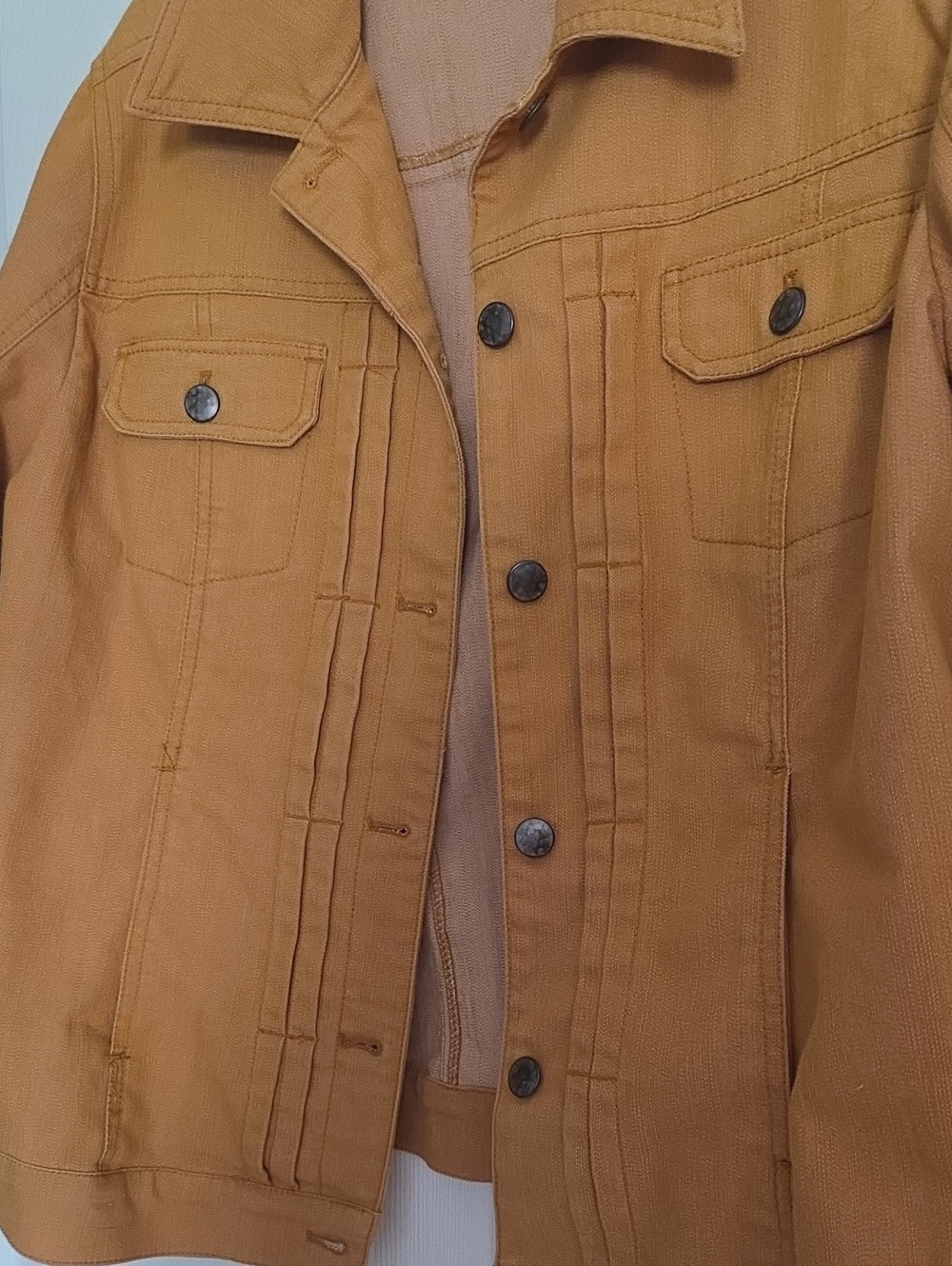 Size 14/16 Mustard Yellow Women's Trucker Jacket